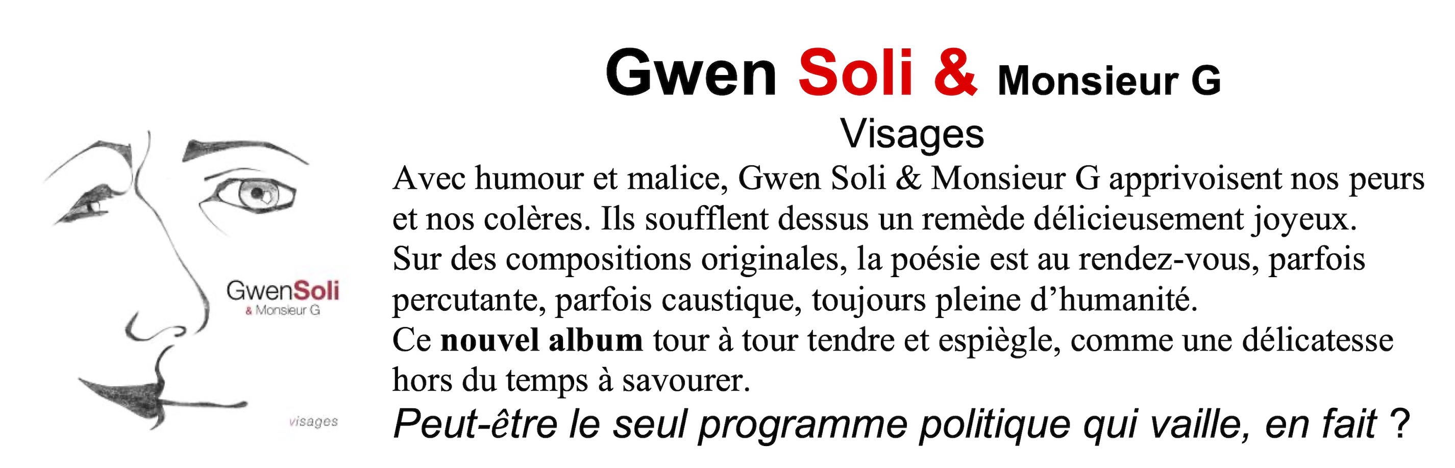 GWEN SOLI NOUVEL ALBUM